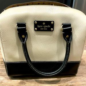 Kate Spade Black and White Crossbody Purse